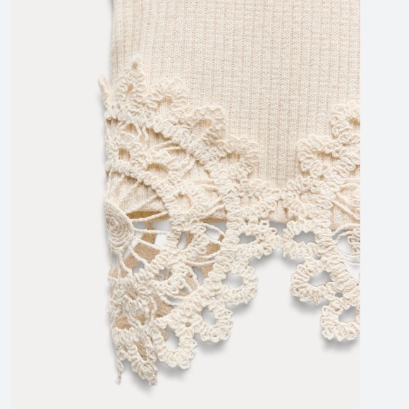 Zara Crochet Ribbed Skirt - Picture 3 of 9